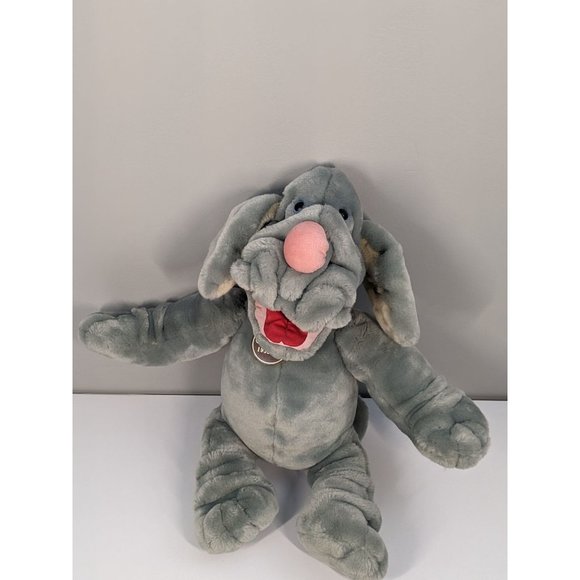 WRINKLES the DOG Vintage 80s Dog Puppets Lot of Two 15" WORKS - Picture 2 of 16